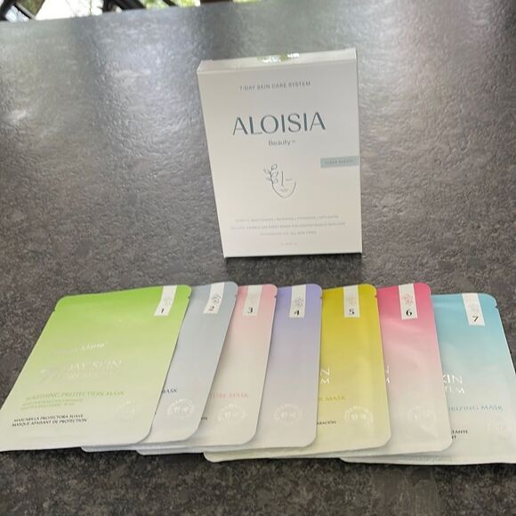 Aloisia Beauty 7 Day Skin Care System 7 single use sheet masks all skin types - Picture 1 of 13